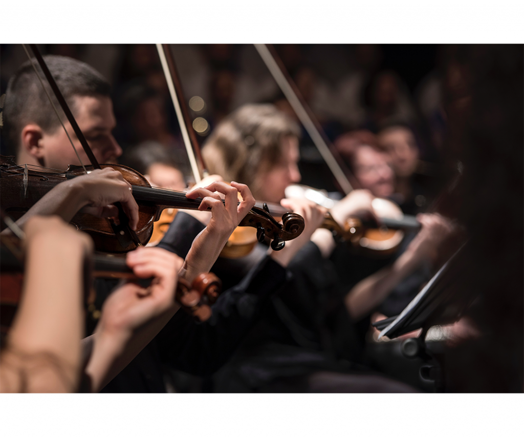 People playing the Violin
